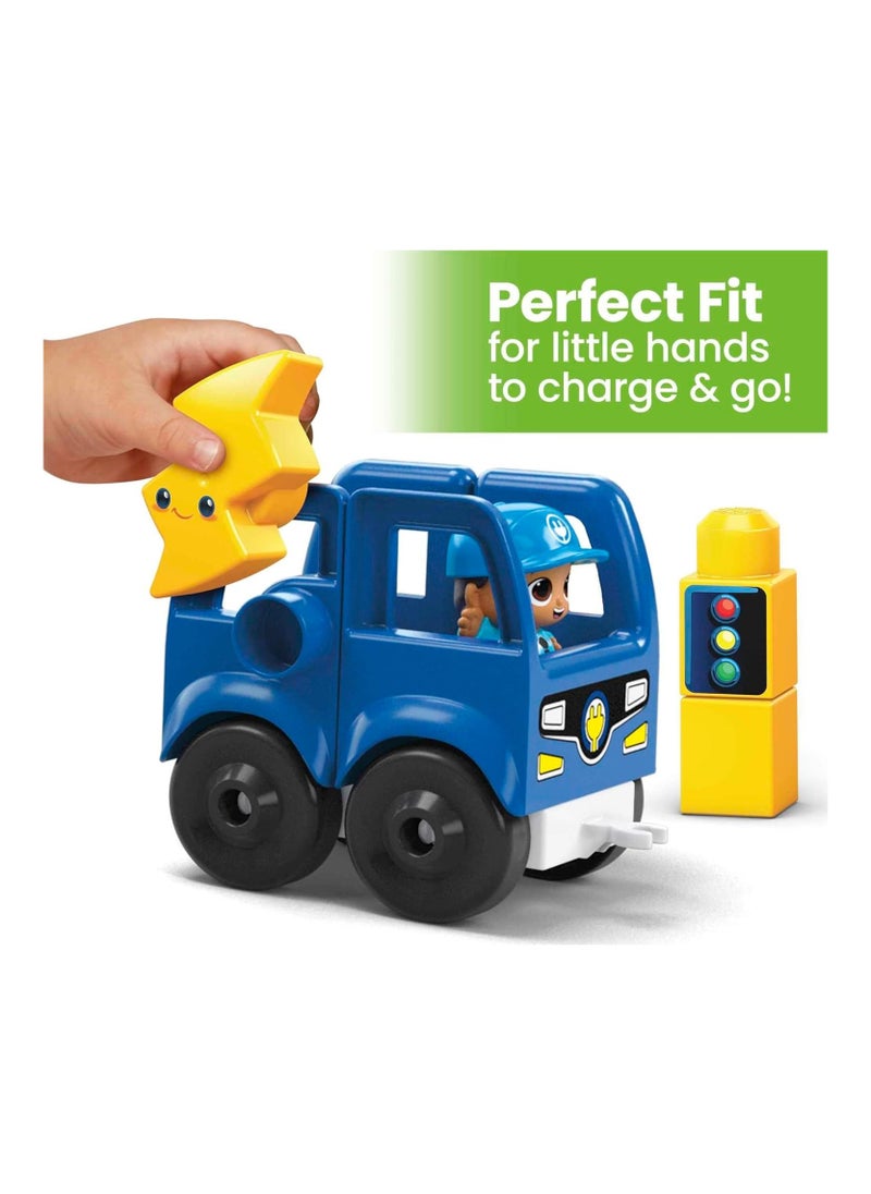 Mega Bloks - Mega Bloks Green Town Charge Go Bus Building S36 Toy Gift Set For Ages 1-5 - Image 1