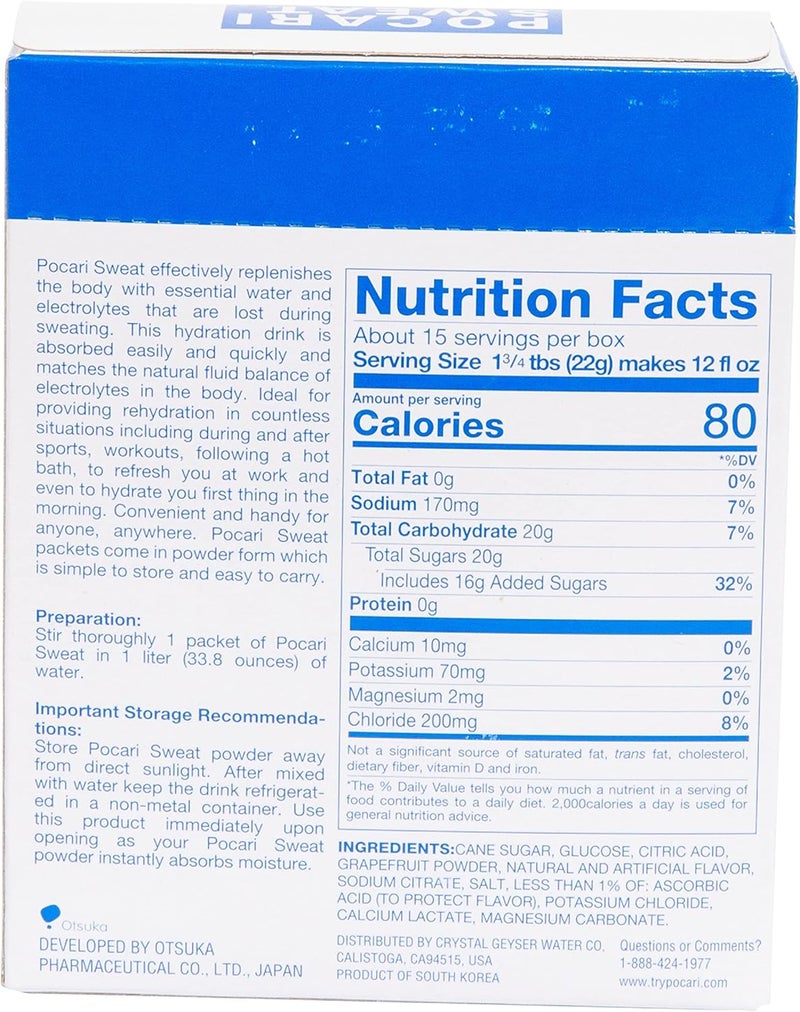 Pocari Sweat Hydration Drink Mix - 5 Packets - Image 2
