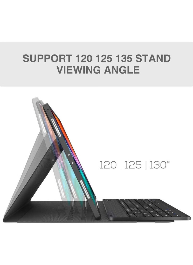 Keyboard Case for iPad Pro 12.9 2020 4th Generation, iPad Pro 12.9 Case with Keyboard 3rd Generation 2018 - Wireless Detachable - with Pencil Holder