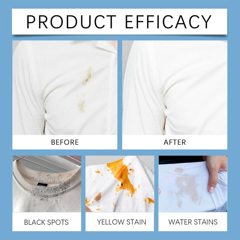 Grease Stain Remover for Clothes, 120ml Portable Fabric Oil Remover, Travel Size Cleaner for Laundry, Ideal for Clothes, Underwear, Carpets, Linens, and Baby Stains - Image 3