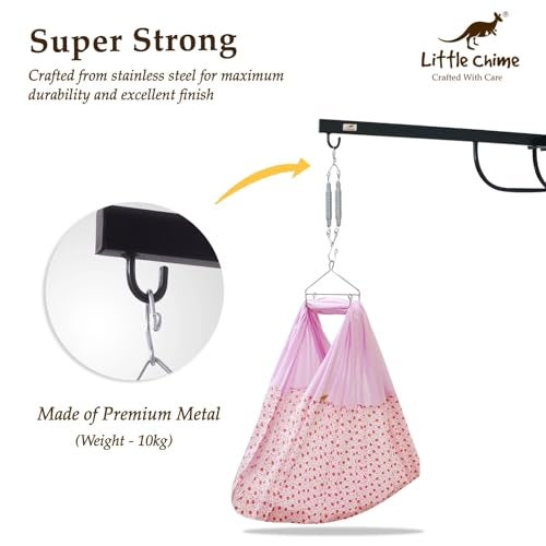 Little Chime Cradle Spring and Hanger Combo (Silver, 20 Kg) - Image 4