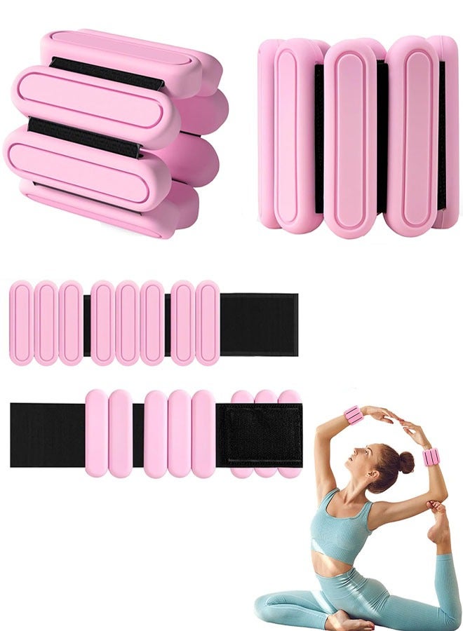 أوزان للمعصم والكاحل للنساء، أوزان قوية للذراعين والساقين يمكن ارتداؤها مجموعة من 2، أوزان كاحل قابلة للتعديل للمشي واليوغا والرقص والرقص والباري، وصالة الألعاب الرياضية والتمارين الرياضية والبيلاتيس والمشي والجري - Image 1