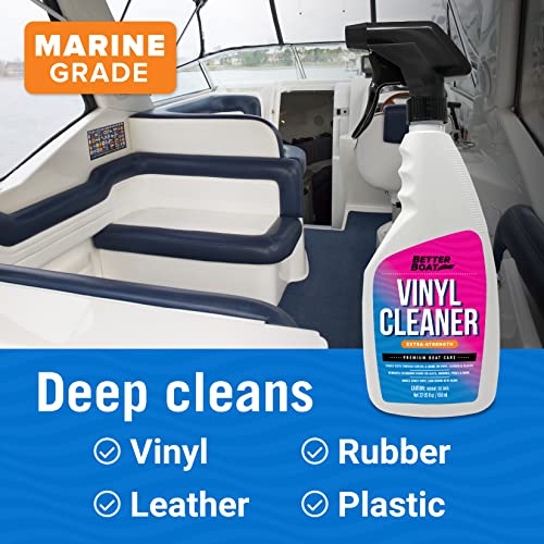 Better Boat Boat Vinyl Cleaner Upholstery and Seat Cleaner Protectant for Marine Vinyl Windows and Pontoon Interiors Effective Boat Cleaning Supplies and Conditioner Products - Image 2