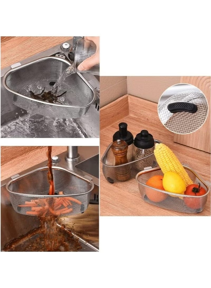 إيليلي مصفاة حوض المطبخ، مصيدة طعام مثلثة الشكل للنفايات وبقايا الطعام - Image 2