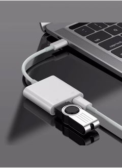 TIGER USB-C Camera Adapter for Apple iPhone 15 – Plug and Play 3.0 OTG Adapter with Charging Port, Supports Card Reader, USB Flash Drive, Keyboard, and Mouse – White  - Image 3