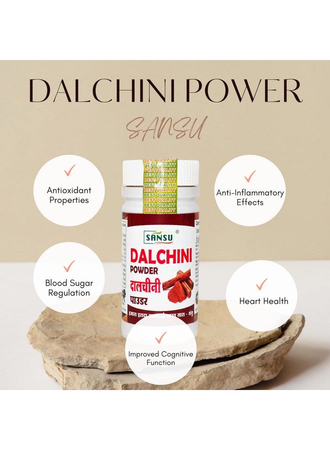 Sansu Dalchini Powder (Organic Cinnamon Powder | Dal Chini Powder) 50g (Pack of 4) - Image 5