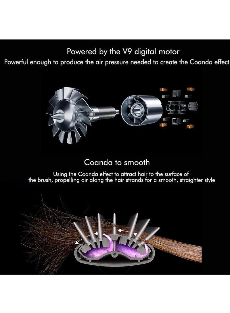 general Multifunctional 6-in-1 Hot Air Comb Automatic Curler Straightening Comb Hair Dryer Curler Color Box Packaging - Image 3