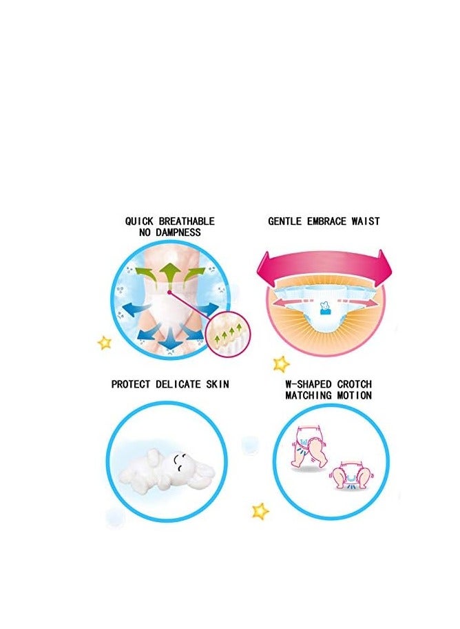 ميريز ميريس حفاضات الطفل ق 82 قطعة 4-8 كجم ، حزمة واحدة 2 قطعة - Image 3