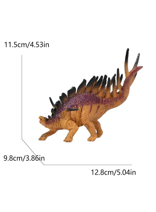 Toy Simulation Dinosaur Toy Tyrannosaurus Rex Tyrannosaurus Monster Dragon King Dragon Brachiosaurus Boy Birthday Gift-Color:M5025 Spike Dragon (Purple 122.1g) - Image 1