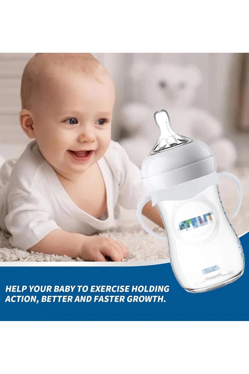 Sharpdo 4 Pack Baby Bottle Handles for Philips Avent Natural Baby Bottles, Baby Bottle Holder, Baby Feeding Bottles Handles - Image 4