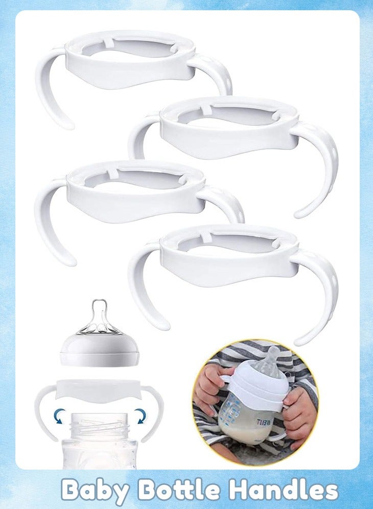 Sharpdo 4 Pack Baby Bottle Handles for Philips Avent Natural Baby Bottles, Baby Bottle Holder, Baby Feeding Bottles Handles - Image 1