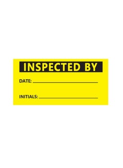 Top label Inspected By Stickers,Quality Control Inventory Labels For Company,2X1 Inch,500 Pcs Per Roll  - Image 1