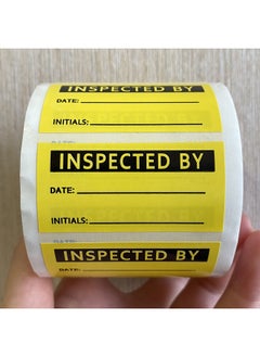 Top label Inspected By Stickers,Quality Control Inventory Labels For Company,2X1 Inch,500 Pcs Per Roll  - Image 4