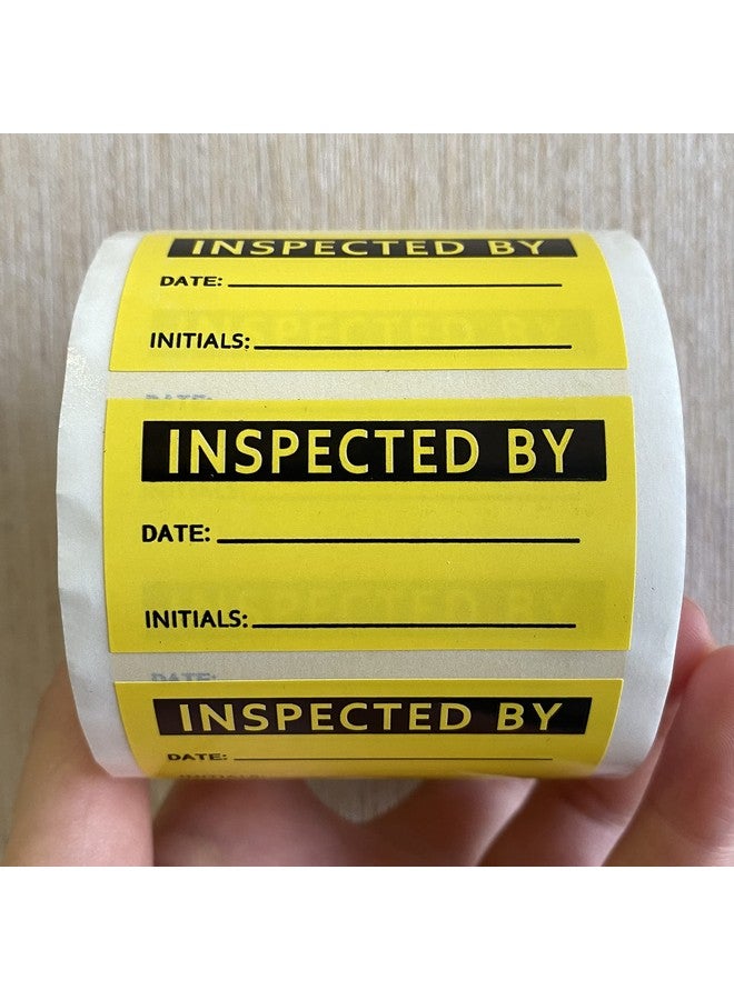 Top label Inspected By Stickers,Quality Control Inventory Labels For Company,2X1 Inch,500 Pcs Per Roll - Image 4