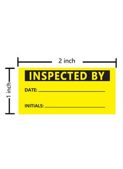 Top label Inspected By Stickers,Quality Control Inventory Labels For Company,2X1 Inch,500 Pcs Per Roll  - Image 5