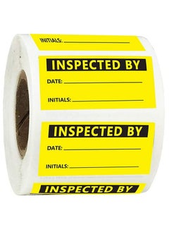 Top label Inspected By Stickers,Quality Control Inventory Labels For Company,2X1 Inch,500 Pcs Per Roll  - Image 2