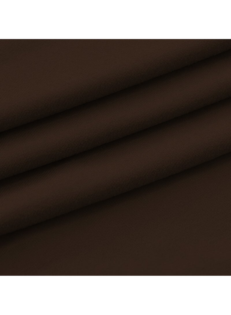 DUNISO Single armchair sofa cover, Banquet Solid Color Armchair Slipcover Waterproof Chair Covers Anti Slip Dog Pet Friendly Furniture Protector, Brown - Image 5