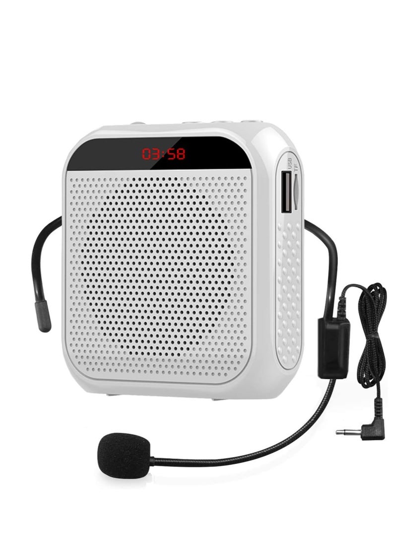 Portable Voice Amplifier for Teachers, Rechargeable Microphone for Teachers, Small Speaker Amplifier with Wired Microphone, PA System for Outdoors, Teaching, Meeting, Presentation, etc - Image 1