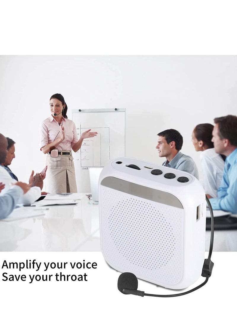 Portable Voice Amplifier for Teachers, Rechargeable Microphone for Teachers, Small Speaker Amplifier with Wired Microphone, PA System for Outdoors, Teaching, Meeting, Presentation, etc - Image 3
