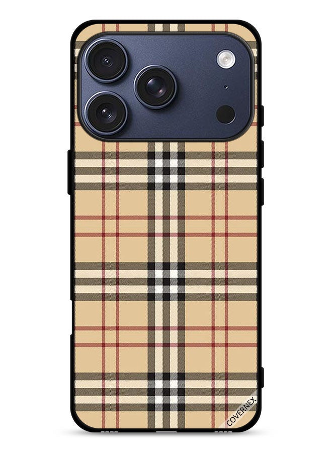 Covernex Apple iPhone 17 Pro Protective Case Cover Stripes On Cloth Pattern - Image 1