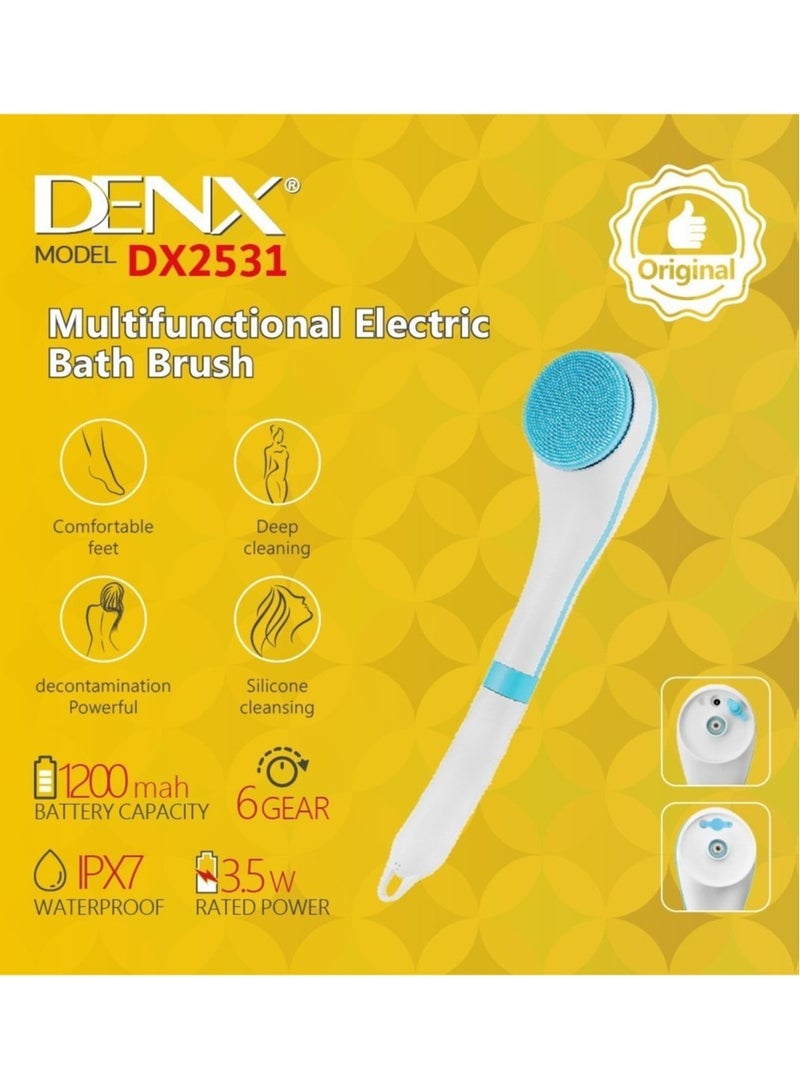دينكس فرشاة استحمام الكترونية ذكية متعددة الوظائف | فرشاة تنظيف الجسم بـ5 رؤوس مختلفة - Image 5