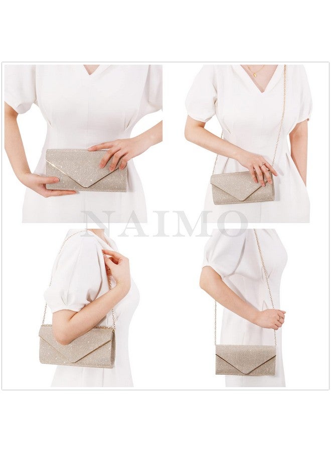 Naimo Dazzling Evening Bag Clutch Handbag Flap Envelope Clutches Formal Wedding Party Prom Purse for Women - Image 3
