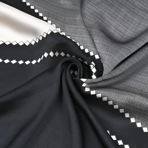 FINIZO Mulberry Silk Feeling Long Scarf for Women Large Shawls for Headscarf and Neck Sunscreen Shawls - Image 5