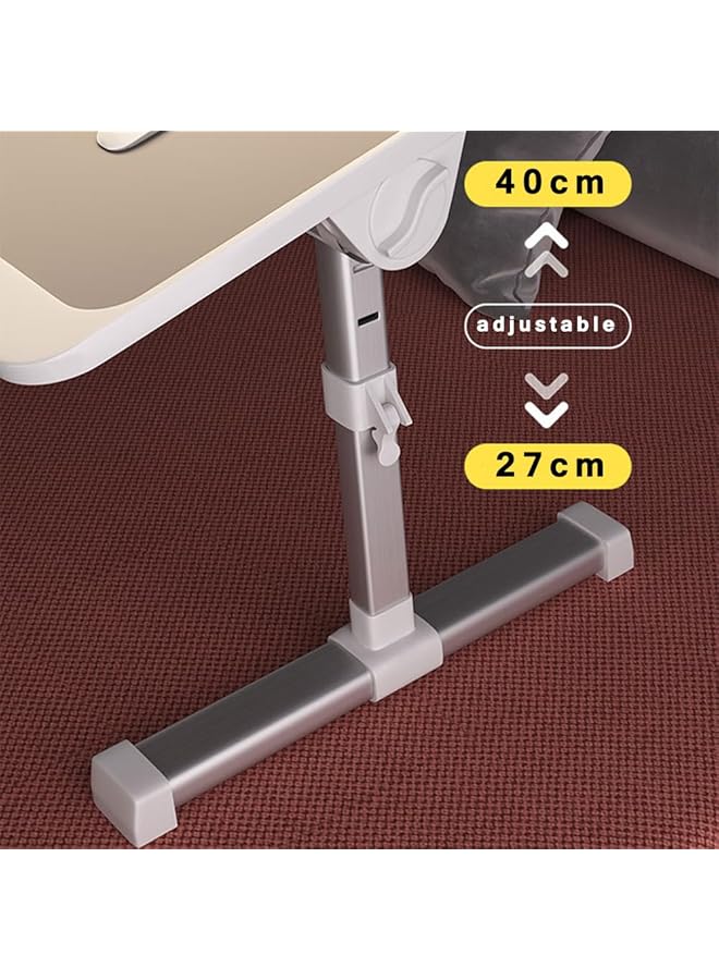 erorex Laptop Desk Foldable Lap Desk For Bed Bed Desk For Laptop Portable Laptop Table Laptop Bed Trays Table Computer Bed Table With Storage For Laptop Working Eating And Writing Grey - Image 5