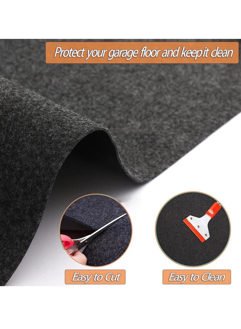 Generic 60 x 72 Inch Oil Spill Mat for Garage, Garage Floor Oil Change Mat for Driveway Under Car, Oil Pads Drip Leak Mat with Weather Backing, Reusable, Washable, Non Slip, Protects Floor  - Image 4