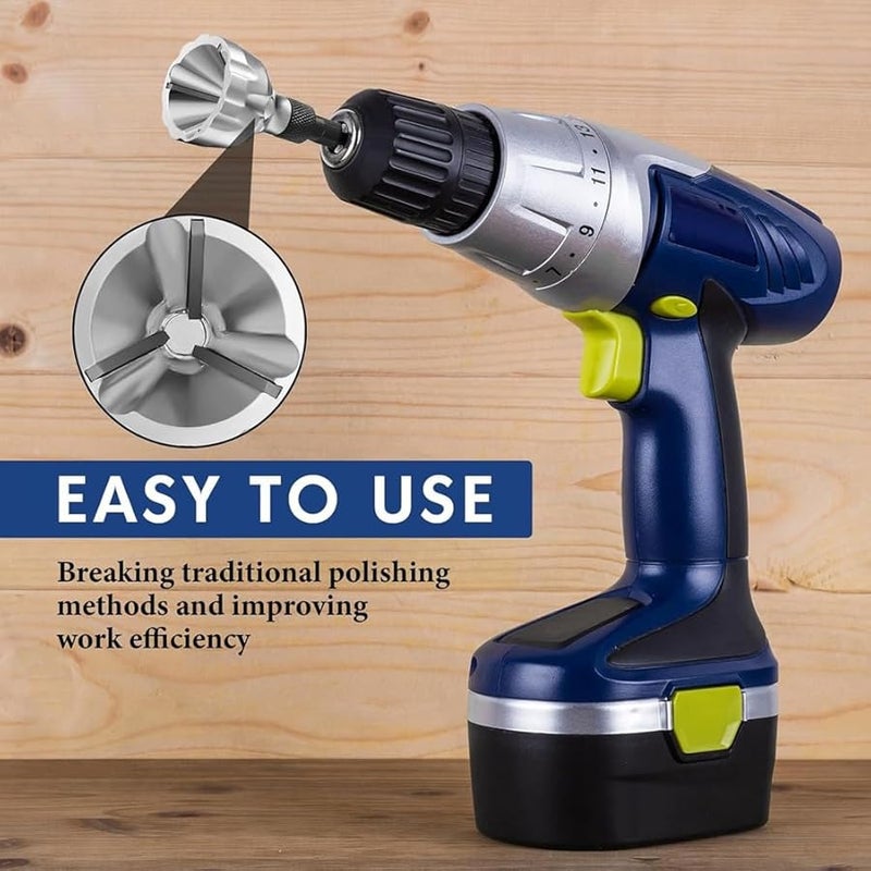 4 قطع أداة ثقيلة لإزالة الحواف والتفريز، بتصميم سريع التحرير بمقبض سداسي، مناسبة للمسامير التالفة من 3 مم إلى 19 مم - Image 4