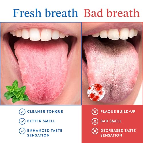 Kliffoo Tongue Cleaner for Adults & Children, 2pcs Dual Scraping Head Tongue Scraper with Case for Hygiene, Fights Bad Breath & Oral Health Care, Deep Clean Tongue Cleaning Tool, Silver (2) - Image 5
