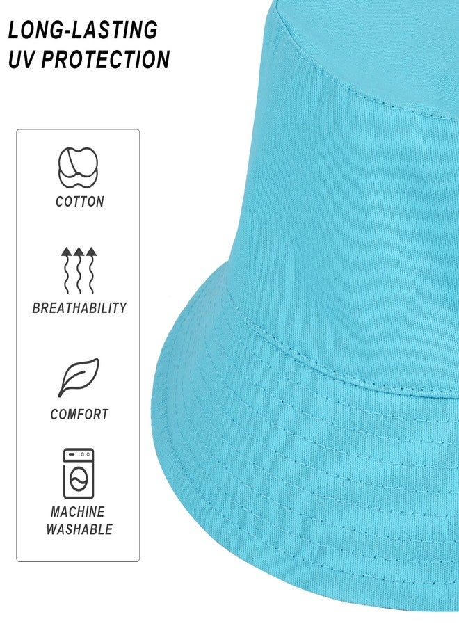 Cooraby 4 Pack Baby Sun Hat Wide Brim Bucket Hat Adjustable Summer Sun Protection Toddler Hat for Boys Girls - Image 4