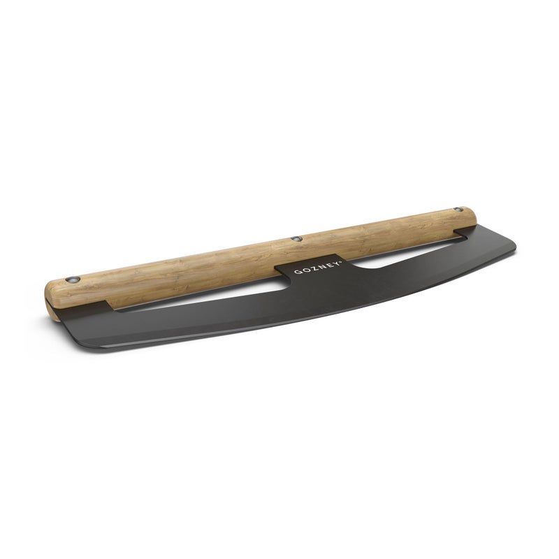 Gozney 13 3/4" Pizza Rocker with a 2mm Stainless Steel Blade, Wooden Handle that is Easy to Hold and Use - Image 1