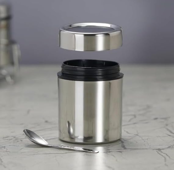 VISAXMI Stainless Steel Masala Box with See Through Lid | 7 in 1 Spice Storage Container Set with 7 Containers & 7 Spoons | Airtight Masala Dabba for Kitchen Storage - Image 3