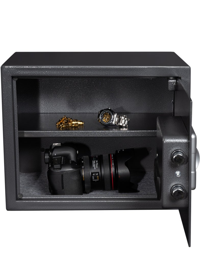LOTFY GROUP LG Safebox Code- 30LGK- 30*38*30CM- Black Gray Colour- Home Office Safe Box- Electronic Lock- Key Lock  - Image 3