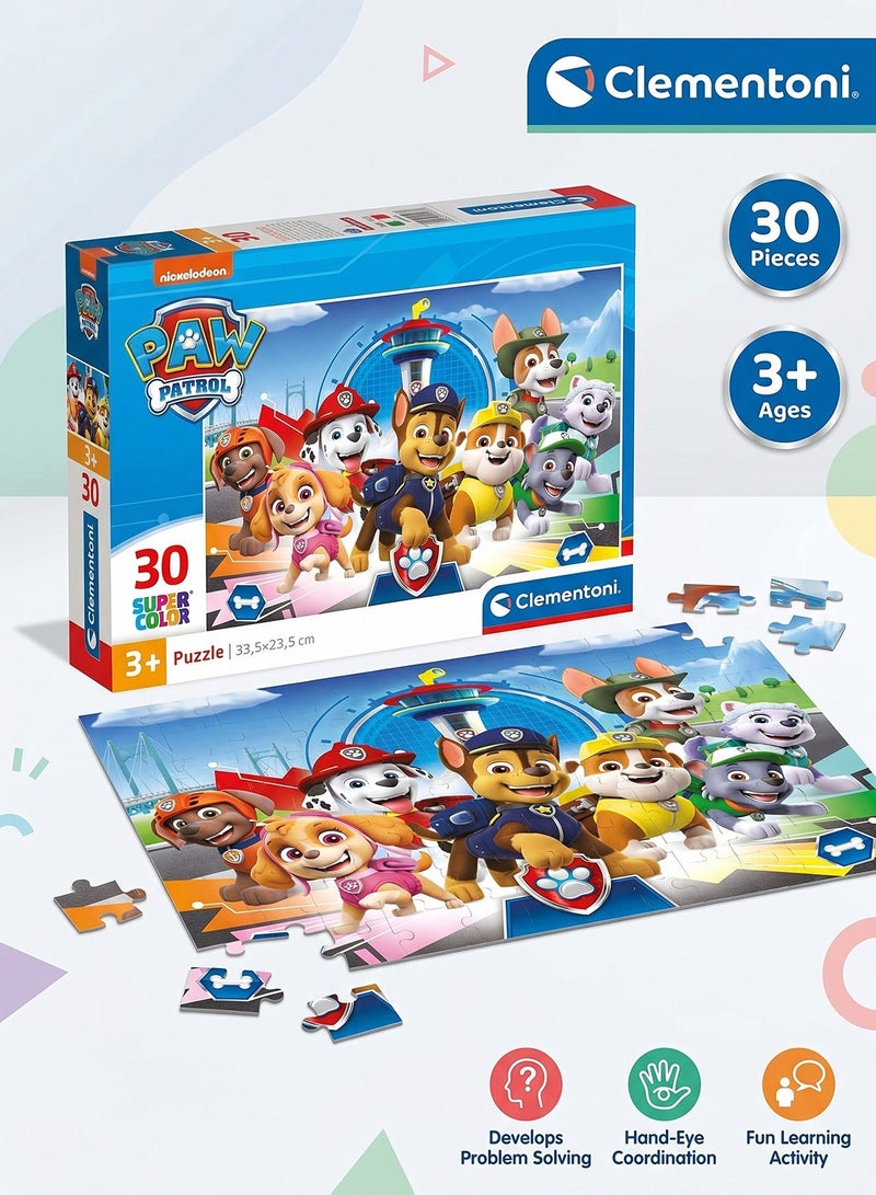Clementoni Paw Patrol Kids Puzzle 30 Pieces - Jigsaw Puzzle Game, Educational Toy to Develop Intelligence and Concentration for Ages 3+ - Image 2