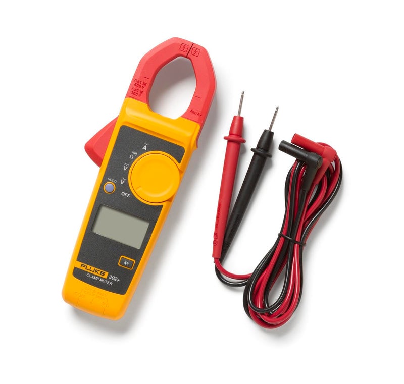 FLUKE مقياس تيار رقمي 302+، فك 30 مم، يقيس التيار المتردد حتى 400A، يقيس الجهد المتردد/المستمر حتى 600V، قياسات المقاومة، الاستمرارية، والسعة، يشمل ضمان لمدة سنتين - Image 2