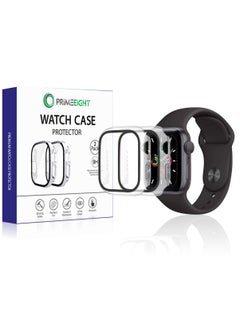PRIMEEIGHT [2PCS] Case and Screen Protector 41 mm For Apple Watch Series 9/8/7 Ultra Thin Flexible TPU Clear Film Bubble-Free Scratch-resistant.  - Image 1