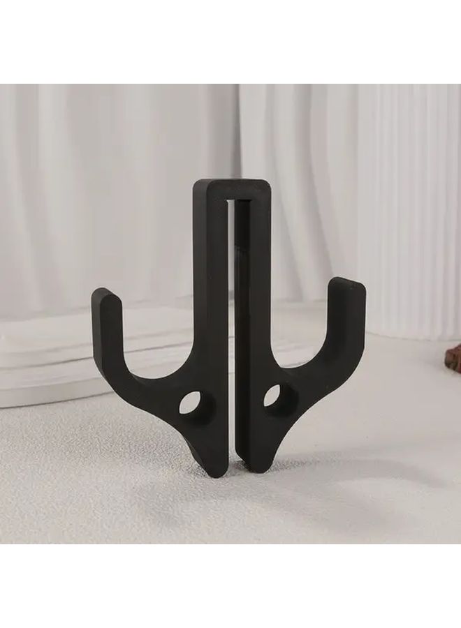 Black Heavy Duty Shower Door Hook No Drill Bathroom Organizer Towel Holder - Image 5