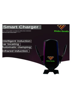 GLOBE GOODS Wireless Car Charger 10W, Clamping Wireless Charging Mobile Phone Holder for Auto Windshield Dashboard Air Vent for iPhone 15 14 13 12 11 10 X Pro Max Samsung S23 S22 S21 S20 Galaxy Xiaomi Mi  - Image 5