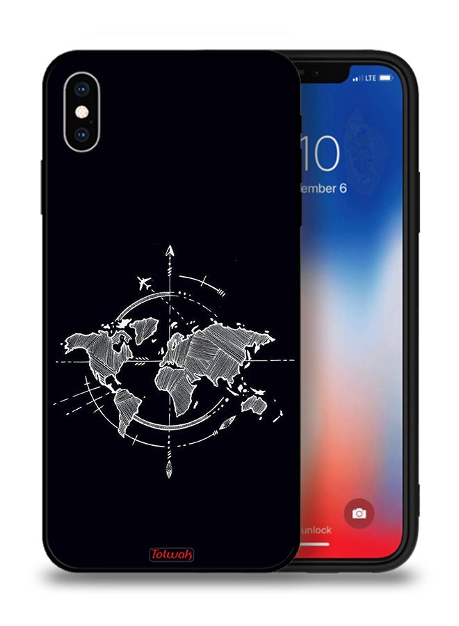 Tolwak Apple iPhone XS Max Protective Case Compass Art - Image 1
