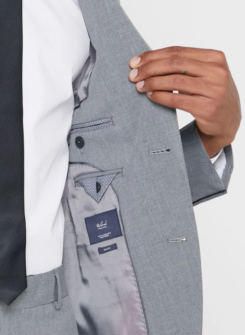 Mango Man Microstructure Slim Fit Blazer