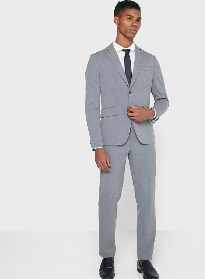 Mango Man Microstructure Slim Fit Blazer