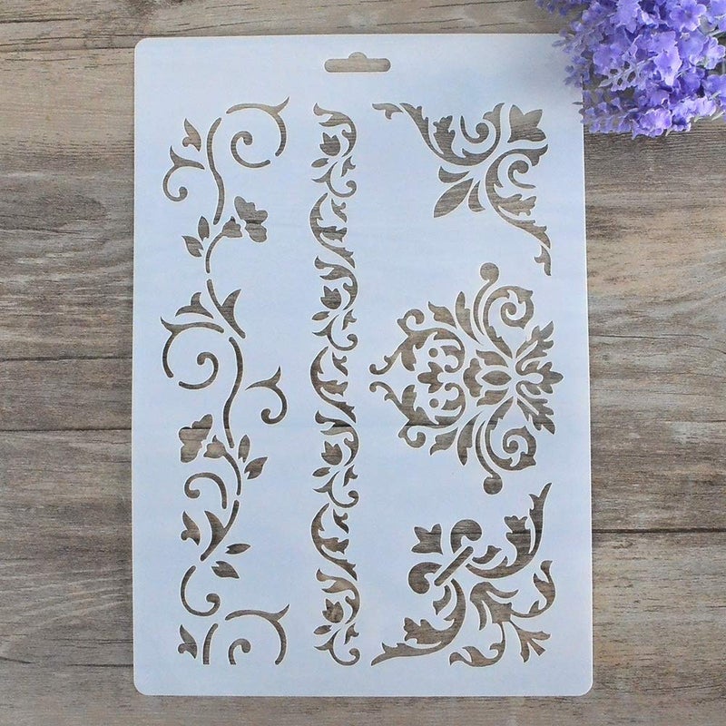 SLGIFT DIY Decorative Stencil Template for Painting on Walls Furniture Crafts