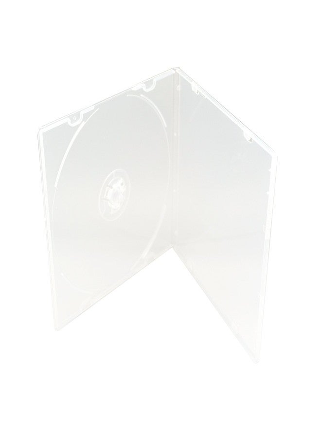 Maxtek 5.2mm Durable CD Case, Slim Single Clear PP Poly Plastic Cases, 50 Pack. - Image 1