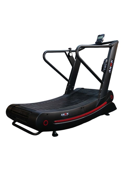 Fitness Flexcurve Pro Treadmill – Curved Design, Low-Impact, Adjustable Speed, Real-Time Metrics, Durable Nylon Running Belt, 150Kg Capacity, Console Holder & Cup Holder