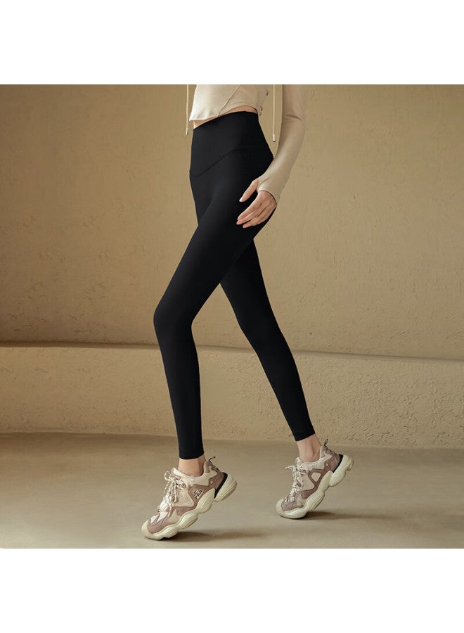 Ackdcs High-waist Lifting Yoga Pants For Women, Tight-fitting, High-elastic, Bare-sense, Outdoor Sports Leggings, Running, Pilates, Fitness Pants, Autumn - Image 2