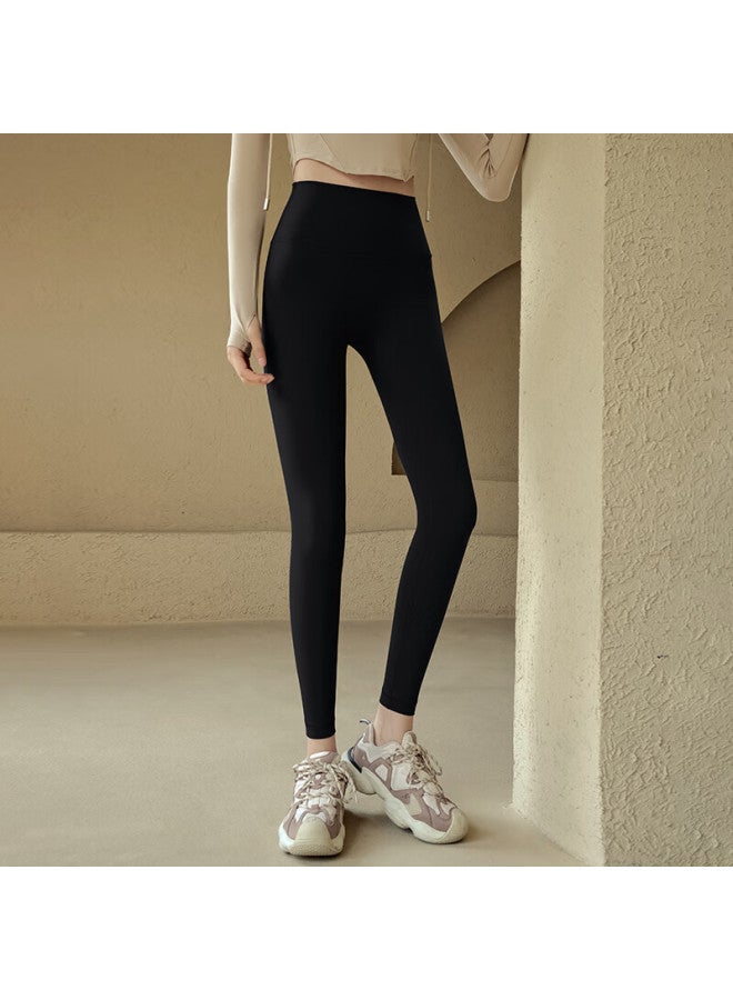 Ackdcs High-waist Lifting Yoga Pants For Women, Tight-fitting, High-elastic, Bare-sense, Outdoor Sports Leggings, Running, Pilates, Fitness Pants, Autumn - Image 1