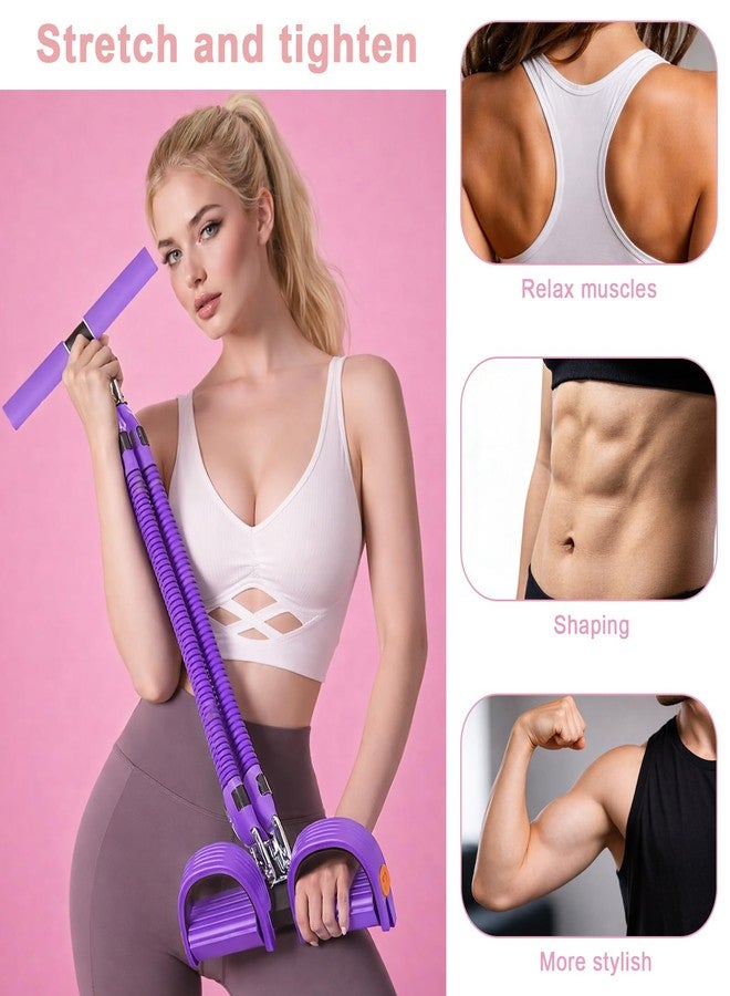 Eynshoo 2026 New Pedal Resistance Band with Handles, Adjustable Detachable Multifunction Pedal Resistance Band, Thai Natural Rubber Tension Rope for Abs, Arms, Waist, Legs & Home Fitness - Image 2