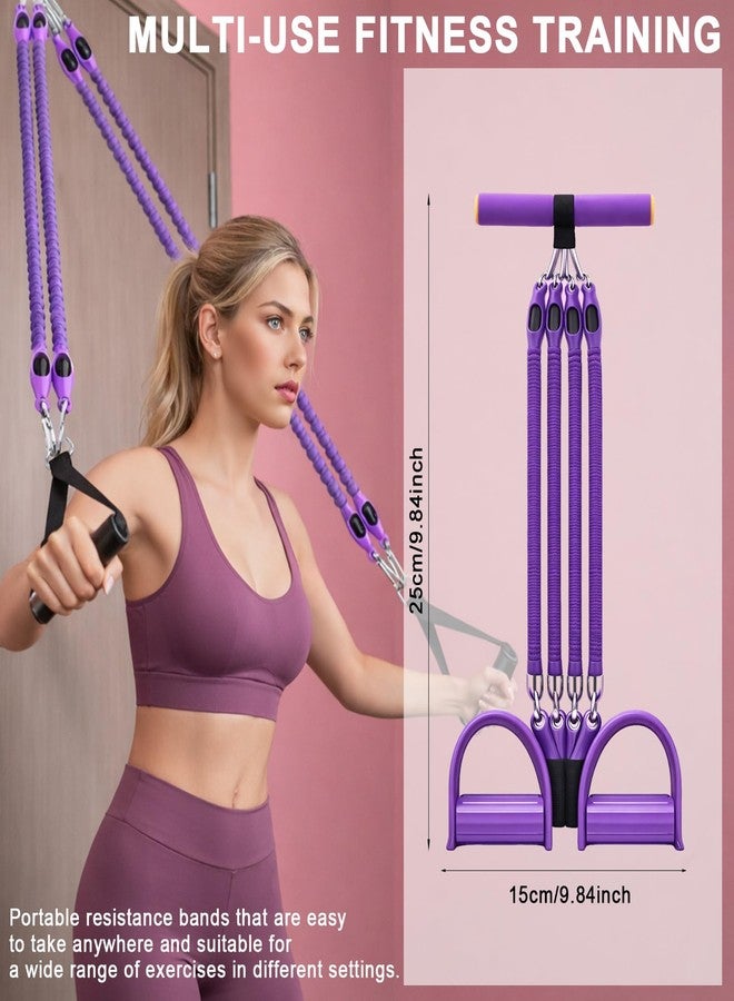Eynshoo 2026 New Pedal Resistance Band with Handles, Adjustable Detachable Multifunction Pedal Resistance Band, Thai Natural Rubber Tension Rope for Abs, Arms, Waist, Legs & Home Fitness - Image 3